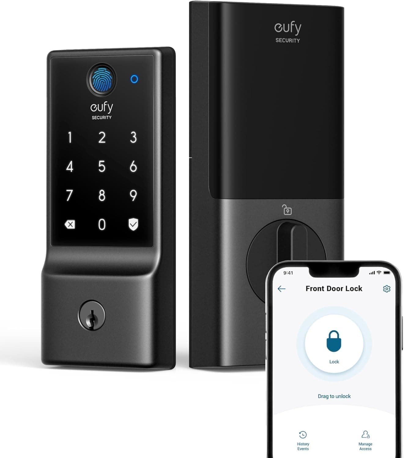 eufy Security Smart Lock C220, Fingerprint Deadbolt