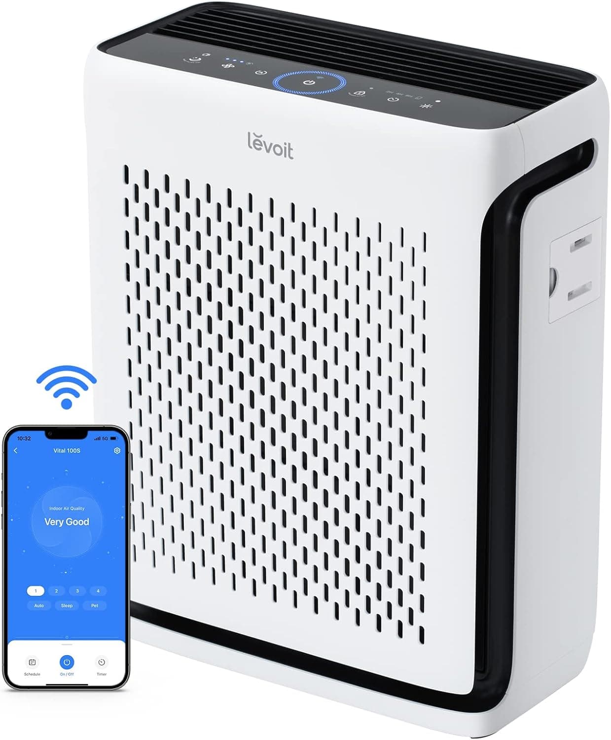 LEVOIT Vital 100S-P Air Purifier, up to 1073 ft², White