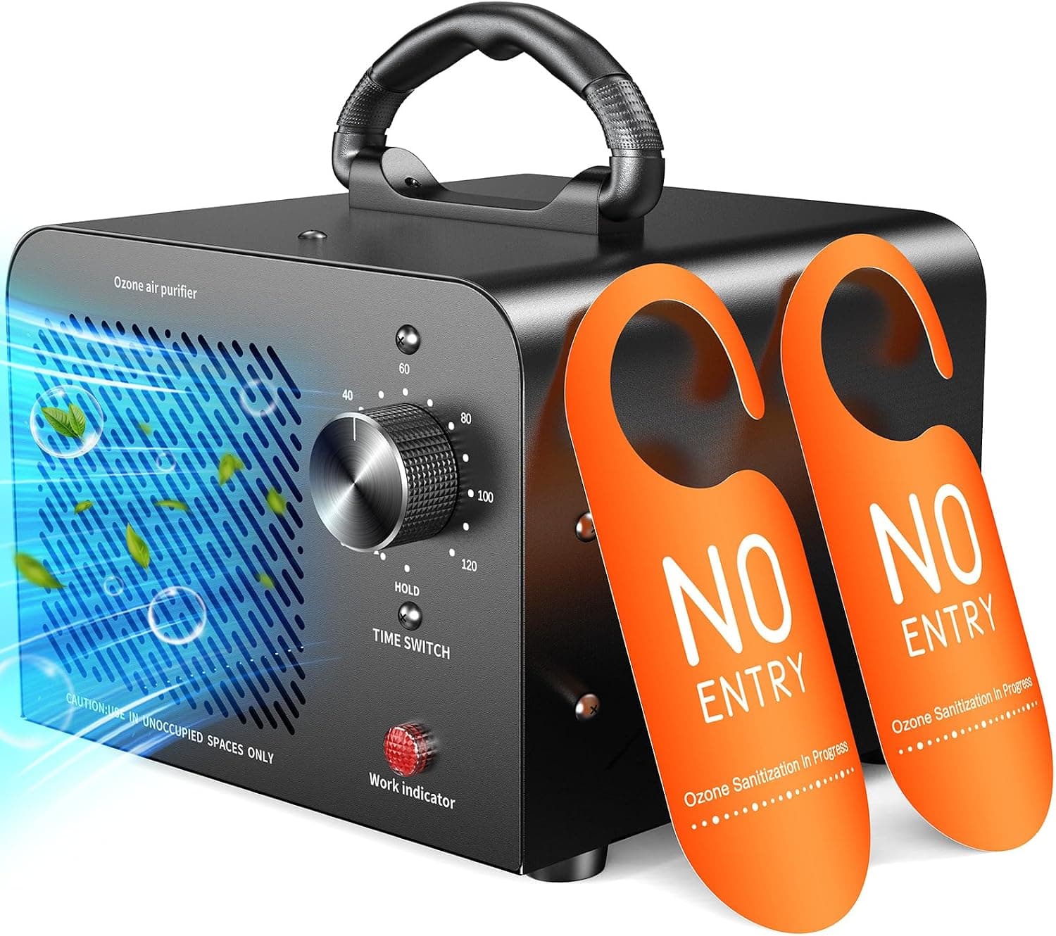 Ozone Generator 48,000 mg, O3 Machine, Black
