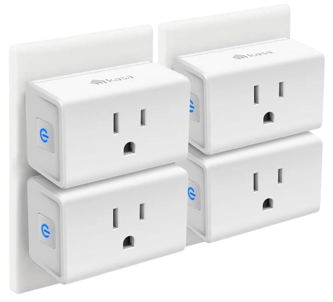 Kasa Smart Plug Ultra Mini 15A, EP10P4, 4-Pack, White